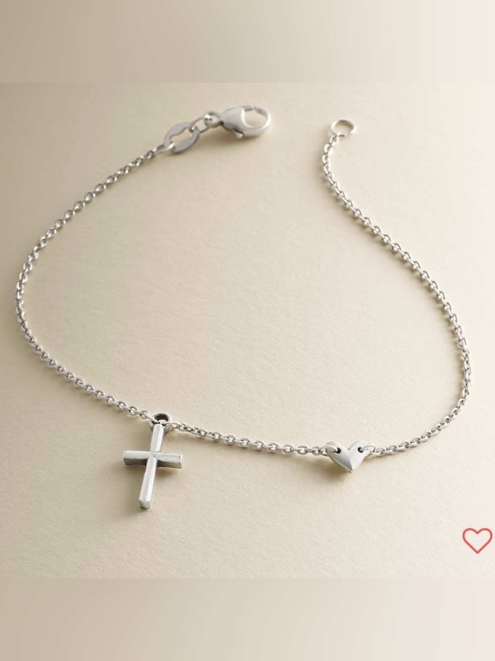 James Avery Faith and Love Link Bracelet - Silver + extra silver bracelet